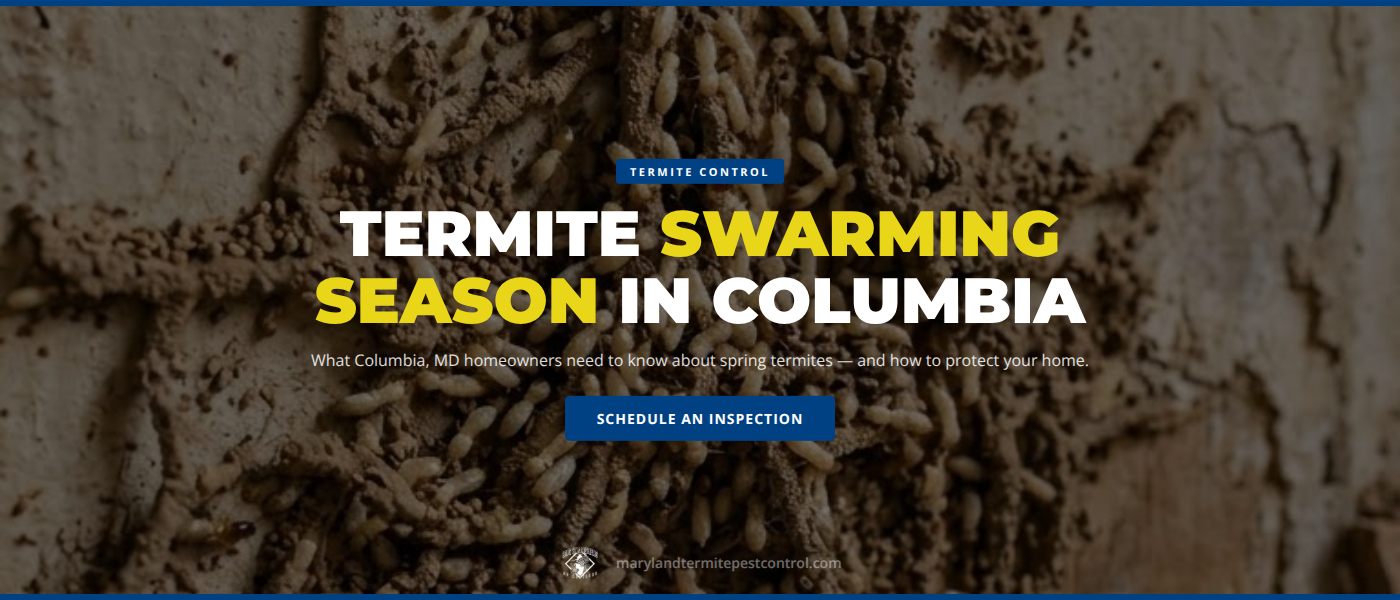 Termite Swarming Season in Columbia, MD: Homeowner Guide